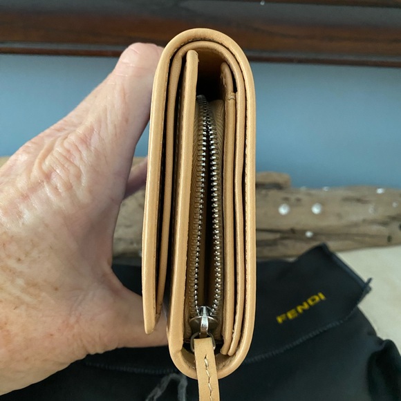 Rare Blue FendiZucca Bifold Wallet - Picture 2 of 11